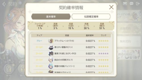 exos heroes確率