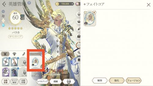 exos heroesフェイトコア