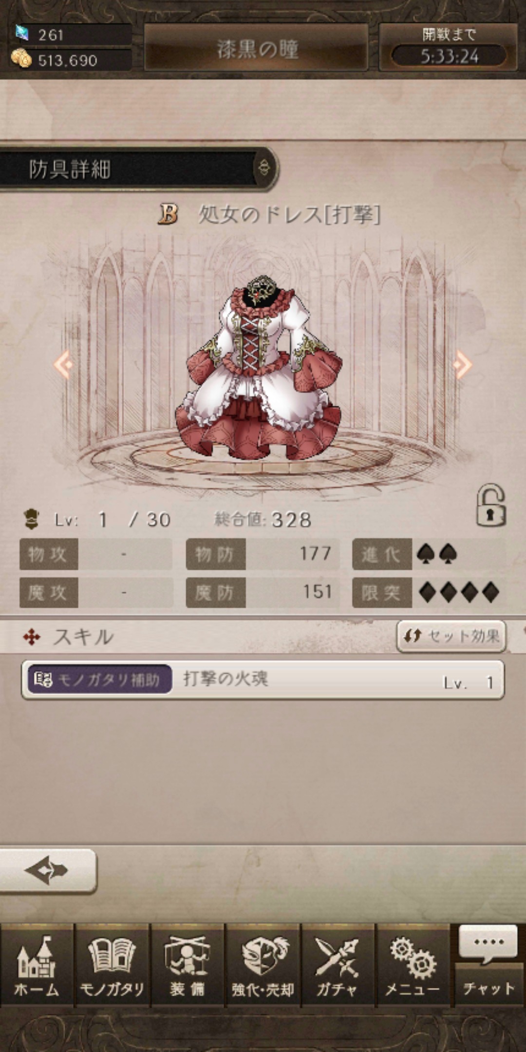 シノアリスの防具画像