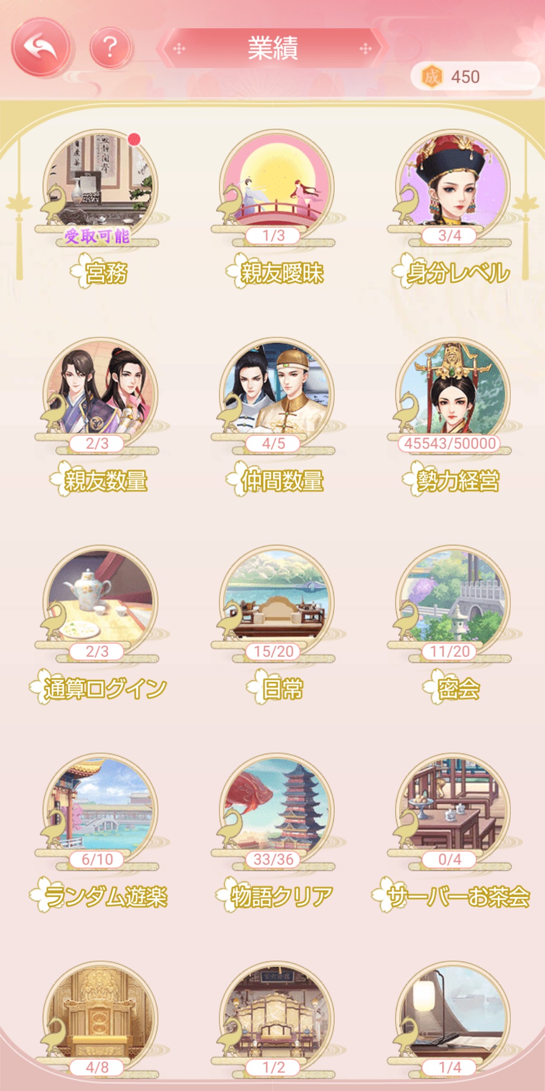 【嵐を呼ぶ女たち】宮廷乱舞の業績画像