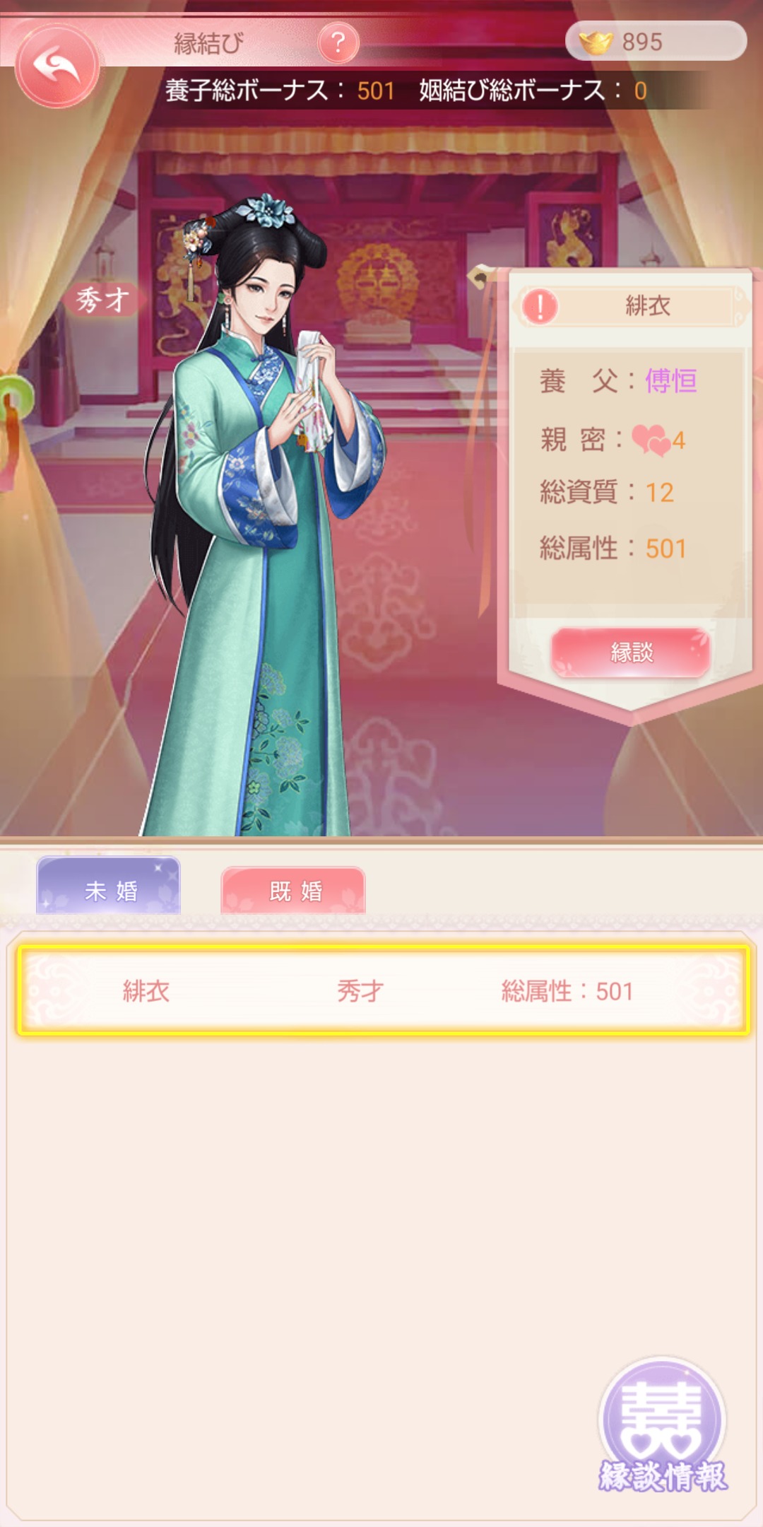 【嵐を呼ぶ女たち】宮廷乱舞の縁結び画像
