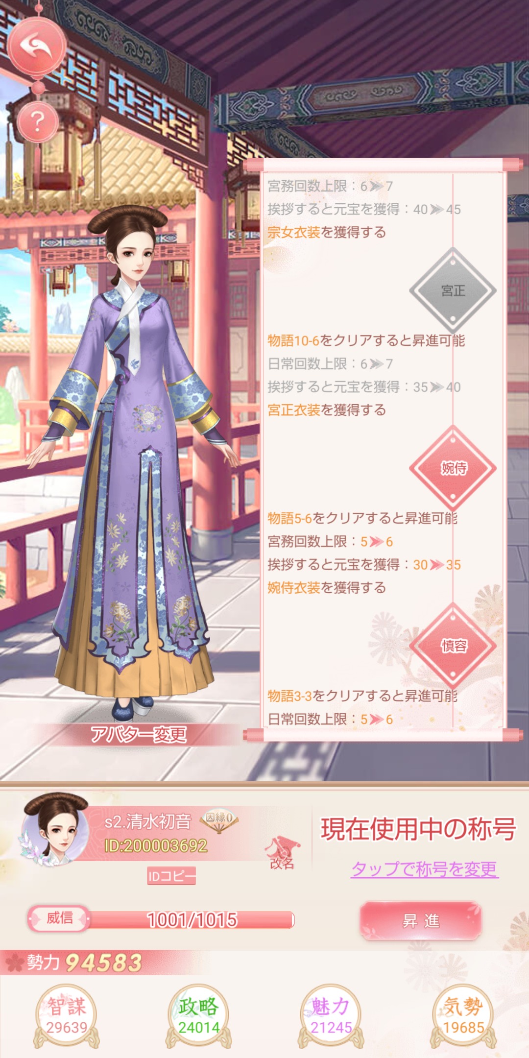 【嵐を呼ぶ女たち】宮廷乱舞の主人公画像