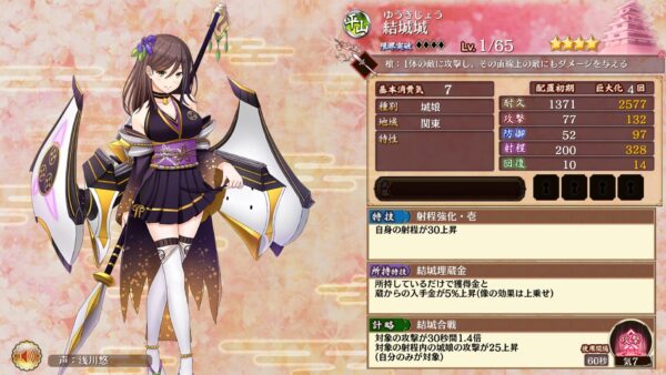【御城プロジェクト:RE】結城城